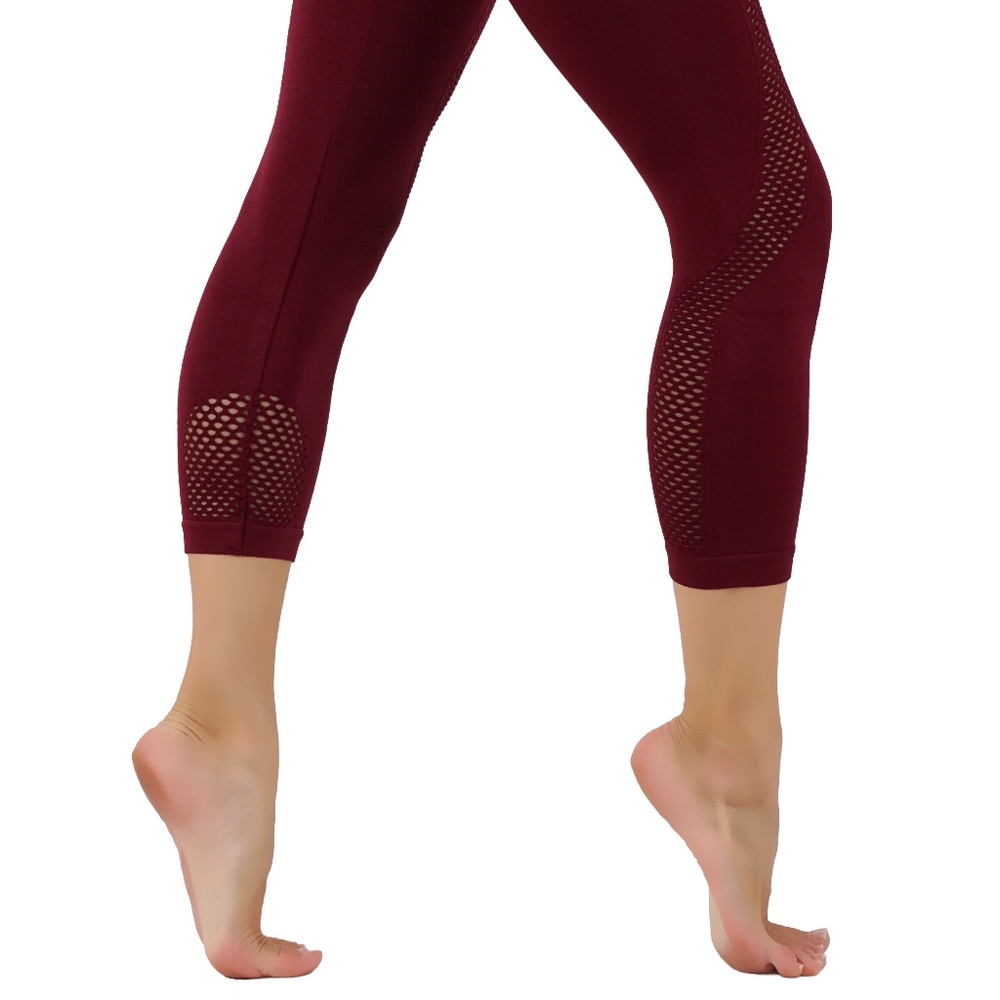 Fade Blue yoga leggings workout pants mesh - Picture 3 of 5